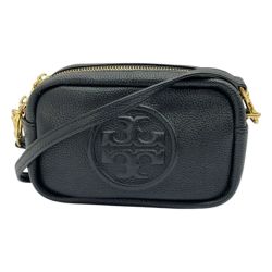 ◆◆ TORY BURCH トリーバーチ バッグ ミニショルダーバッグ レザー ブラック Bランク