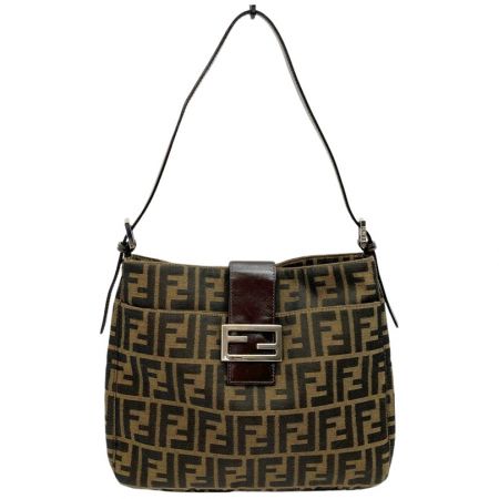  FENDI フェンディ マンマバゲット ショルダーバッグ 肩掛け ズッカ 2348 26727-008 ブラウン