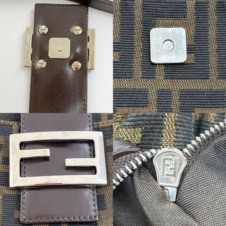  FENDI フェンディ マンマバゲット ショルダーバッグ 肩掛け ズッカ 234826727-008 ブラウン