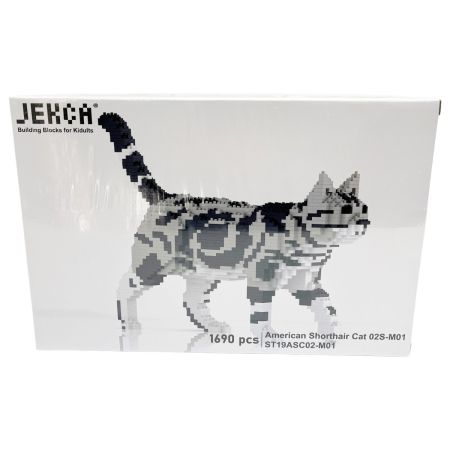  JEKCA ジェッカ ブロック ピース数1690 アメリカン・ショートヘア ねこブロック 02S-M01
