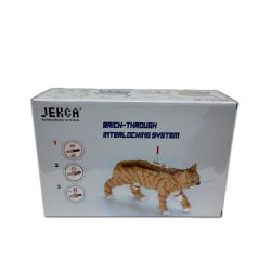 JEKCA ジェッカ ブロック ピース数1490 茶トラ ねこブロック ST19CA13-M01 13S-M01 Sランク