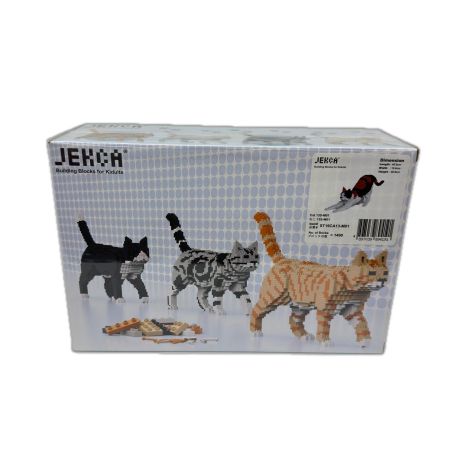 JEKCA ジェッカ ブロック ピース数1490 茶トラ ねこブロック ST19CA13-M01 13S-M01