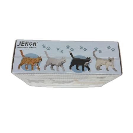 JEKCA ジェッカ ブロック ピース数1490 茶トラ ねこブロック ST19CA13-M01 13S-M01
