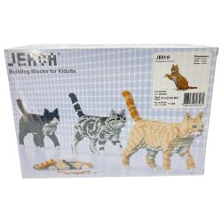 ◆◆ JEKCA ジェッカ ブロック ピース数1700 茶トラ ねこブロック ST19CA04-M01 Nランク