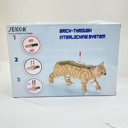 JEKCA ジェッカ ブロック ピース数1700 茶トラ ねこブロック ST19CA04-M01