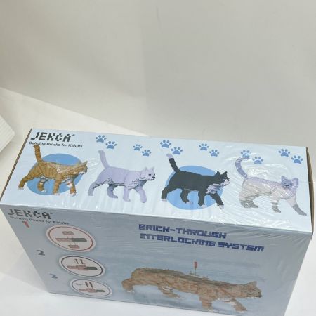  JEKCA ジェッカ ブロック ピース数1700 茶トラ ねこブロック ST19CA04-M01