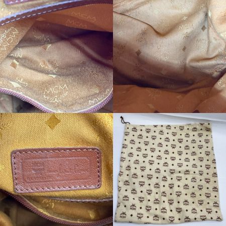  MCM エムシーエム ショルダーバッグ 巾着型 ヴィセトス柄 ブラウン