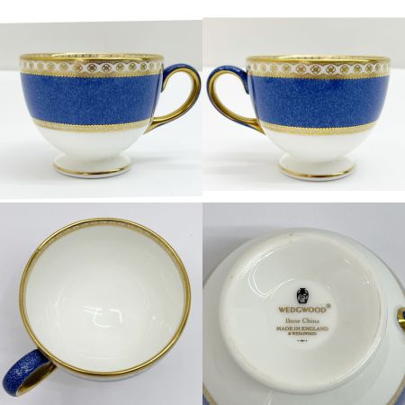  Wedgwood ウェッジウッド カップ&ソーサー ユーランダー パウダールビー パウダーブルー 2客セット