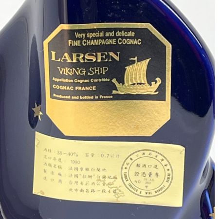  LASEN COGNAC ブランデー コニャック バイキングシップボトル ナイトブルー 700mⅬ 40度 未開栓