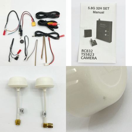   ドローン カメラ受信機 モニターセット   RC832 TS5823