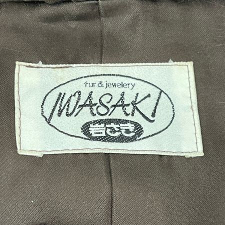  岩さき IWASAKI 毛皮コート ロングコート 腕襟ファー レディース アウター 冬物  焦げ茶