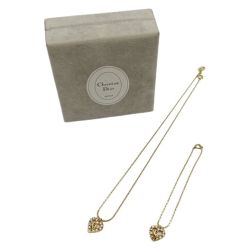 ◆◆ Christian Dior クリスチャンディオール ネックレス・ブレスレットセット ハート ゴールド Aランク