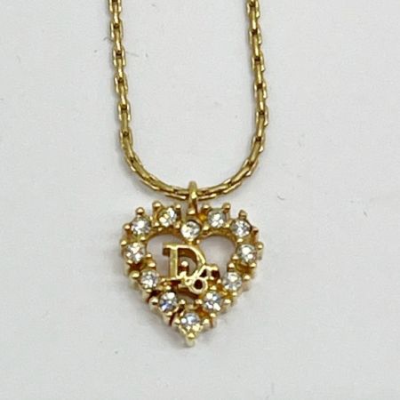  Christian Dior クリスチャンディオール ネックレス・ブレスレットセット ハート ゴールド