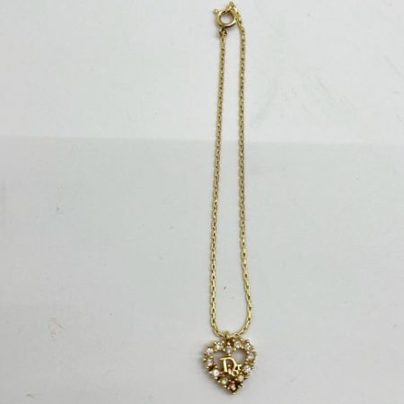  Christian Dior クリスチャンディオール ネックレス・ブレスレットセット ハート ゴールド
