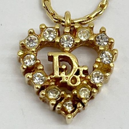  Christian Dior クリスチャンディオール ネックレス・ブレスレットセット ハート ゴールド