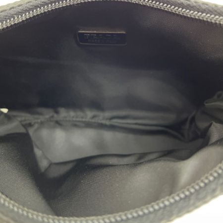  PRADA プラダ ワンハンドルポーチ ミニバッグ ナイロン 三角プレート MV515 ブラック