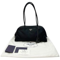 ◆◆ PRADA プラダ ミニボストンバッグ ハンドバッグ BR0431 NERO (黒 ブラック) Bランク