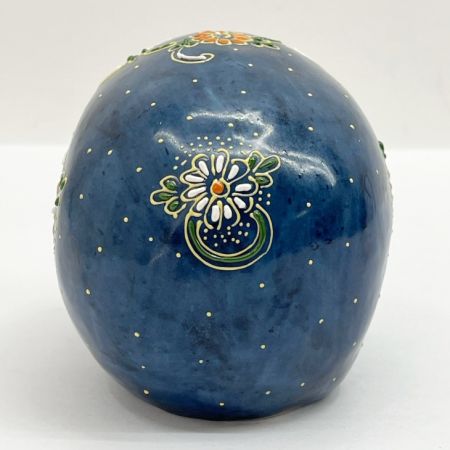  kutaniyaki 九谷焼 インテリア小物 髑髏～SKULL～ 青系