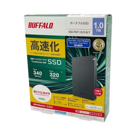  BUFFALO バッファロー 外付けSSD ポータブル ヨドバシカメラ限定モデル SSD-PGF1.0U3-B/Y