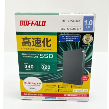  BUFFALO バッファロー 外付けSSD ポータブル ヨドバシカメラ限定モデル SSD-PGF1.0U3-B/Y