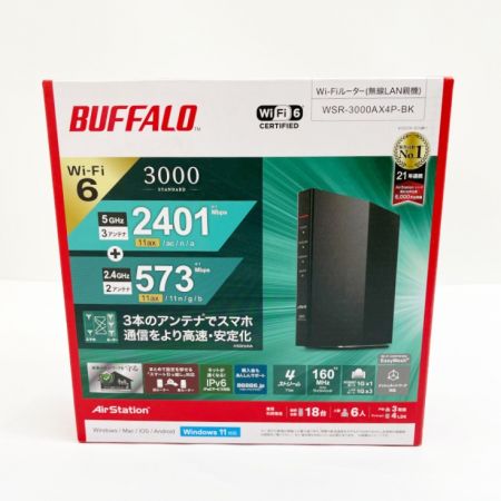  BUFFALO バッファロー WI-FI ルーター wsr-3000aX4p