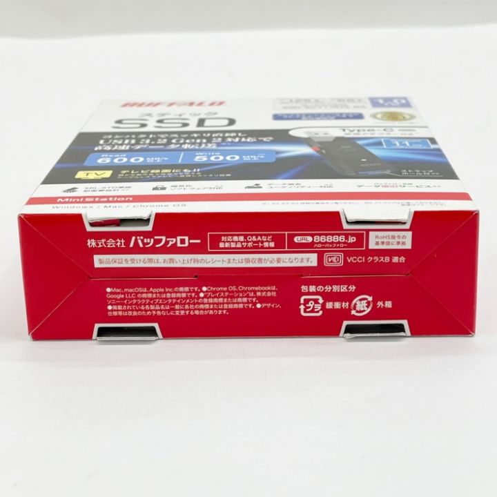 BUFFALO バッファロー 外付けスティックSSD 1.0TB SSD-SCT1.0U3-BA 