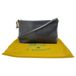 ◆◆ IL BISONTE イルビゾンテ  バッグ ショルダーバッグ レザー ブラック Bランク