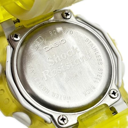 CASIO カシオ 腕時計 Baby-G Reef クォーツ ライトイエロー R8.1月電池交換済 BG-370