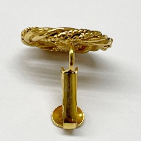  CHANEL シャネル イヤリング ココマーク ヴィンテージ 丸型 メッキ ココマークオールド品 ゴールド