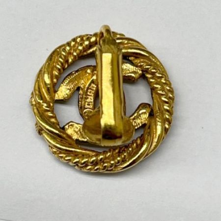  CHANEL シャネル イヤリング ココマーク ヴィンテージ 丸型 メッキ ココマークオールド品 ゴールド