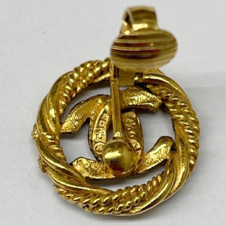  CHANEL シャネル イヤリング ココマーク ヴィンテージ 丸型 メッキ ココマークオールド品 ゴールド