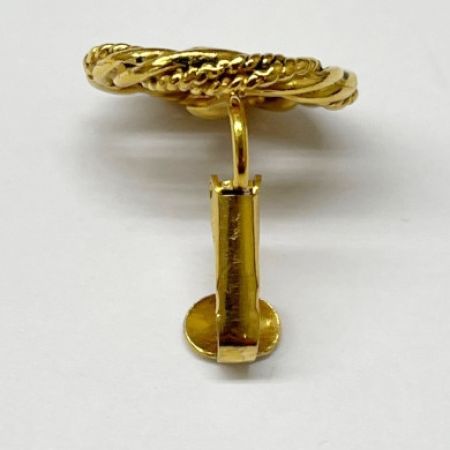  CHANEL シャネル イヤリング ココマーク ヴィンテージ 丸型 メッキ ココマークオールド品 ゴールド