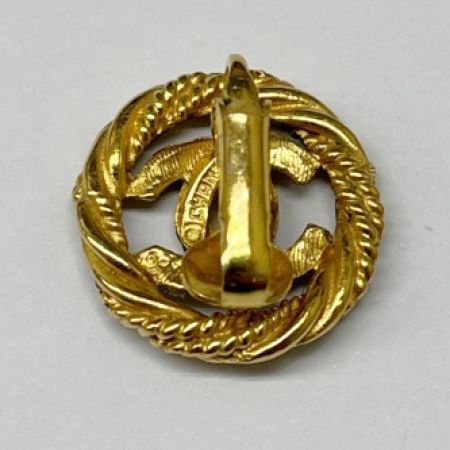  CHANEL シャネル イヤリング ココマーク ヴィンテージ 丸型 メッキ ココマークオールド品 ゴールド