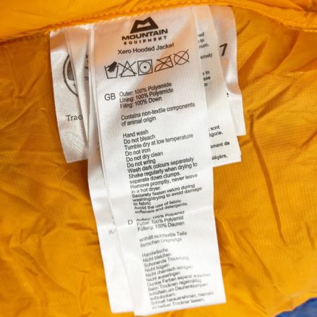  MOUNTAIN EQUIPMENT マウンテンエクイップメント ダウンジャケット 収納袋付き Sサイズ ブルー