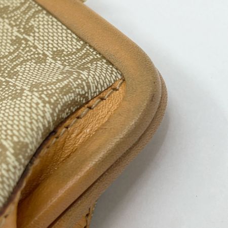  CELINE セリーヌ がま口財布 CELINE マカダム コインケース M18 ベージュ