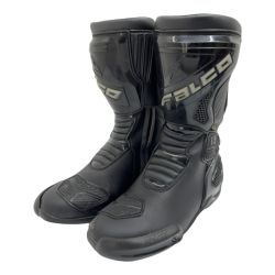 ◆◆ GIANNI FALCO ジャンニファルコ ライディングブーツ サーキットレーシングブーツ イタリア製 サイズ39(25.0cm)  ブラック Bランク