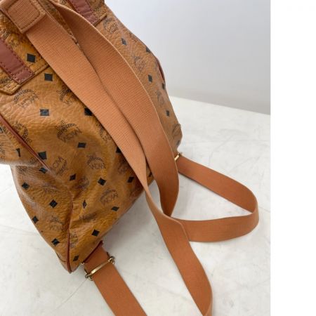  MCM エムシーエム バッグ リュック ヴィセトス柄 ゴールドプレート ブラウン