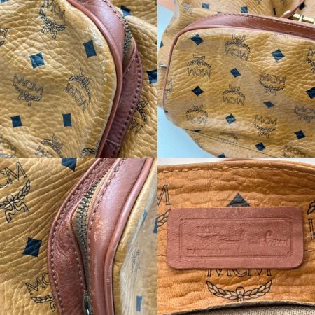  MCM エムシーエム バッグ リュック ヴィセトス柄 ゴールドプレート ブラウン