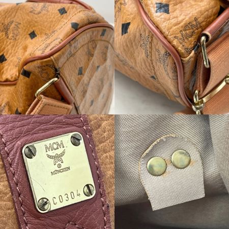  MCM エムシーエム バッグ リュック ヴィセトス柄 ゴールドプレート ブラウン