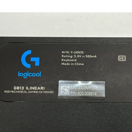  Logicool ロジクール RGB メカニカル ゲーミングキーボード(リニア) G813 ブラック