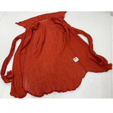  ISSEY MIYAKE イッセイミヤケ プリーツ加工 シャツ me MI53FJ121 オレンジ