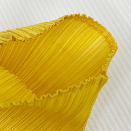  ISSEY MIYAKE イッセイミヤケ カットソー PLEATS PLEAS サイズF PP61-JK204 イエロー