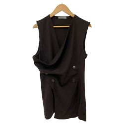 ◆◆ ISSEY MIYAKE イッセイミヤケ 変形ベスト サイズM JG73017 ブラック Bランク