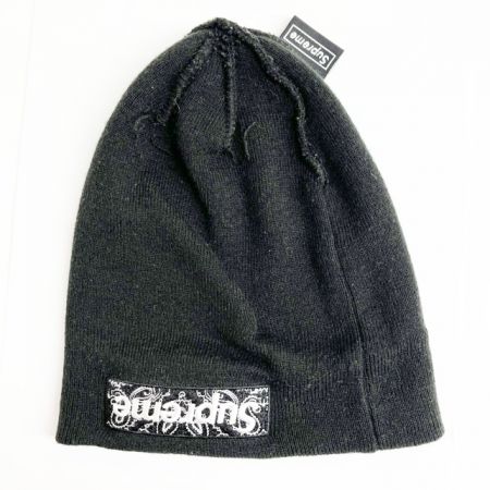  Supreme シュプリーム NEWERA ニューエラ ニット帽 バンダナロゴ ビーニー ブラック