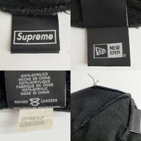  Supreme シュプリーム NEWERA ニューエラ ニット帽 バンダナロゴ ビーニー ブラック