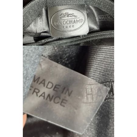  Longchamp ロンシャン ショルダーバッグ レザー ブラック