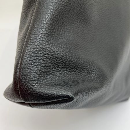  Longchamp ロンシャン ショルダーバッグ レザー ブラック