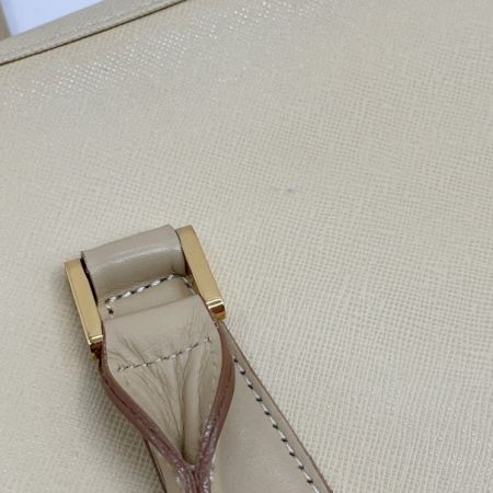  BURBERRY バーバリー ハンドバッグ ロゴプレート 中チェック ヴィンテージ 四角形 アイボリー