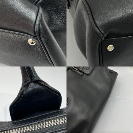  Ferragamo フェラガモ ハンドバッグ  トートバッグ ファスナー持ち手部分欠損 FZ-21 7329 ブラック