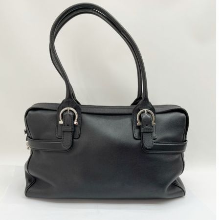  Ferragamo フェラガモ ハンドバッグ  トートバッグ ファスナー持ち手部分欠損 FZ-21 7329 ブラック